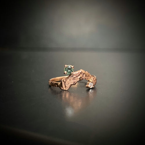 Rose Gold Molten Ring