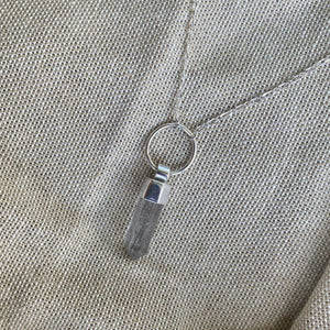 Grey Tibetan Quartz Necklace