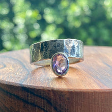 Load image into Gallery viewer, Amethyst Silver Ring