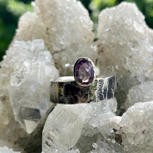 Amethyst Silver Ring